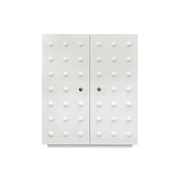 Worlds Away Beau Cabinet, White