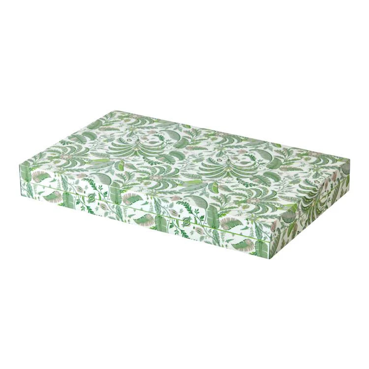 Addison Ross Palm Beach Green Lacquer Backgammon Set