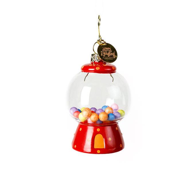 Bubble Gum Glass Ornament