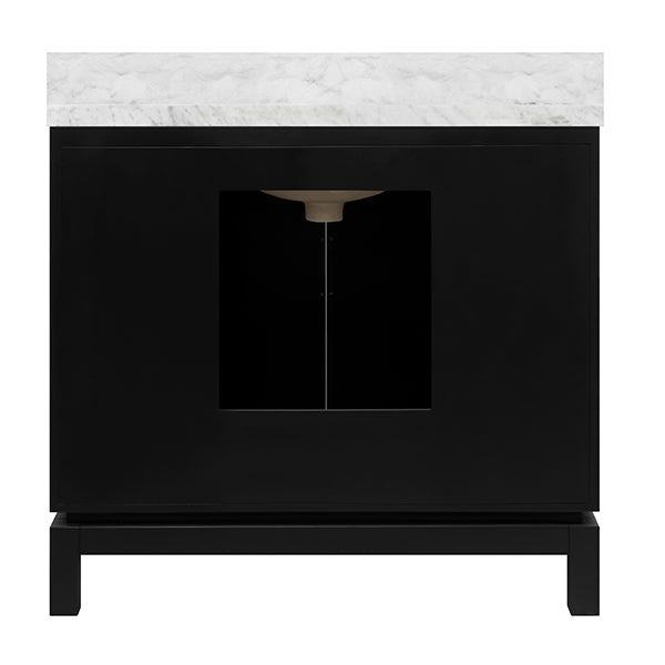 Worlds Away Bixby Vanity, Black