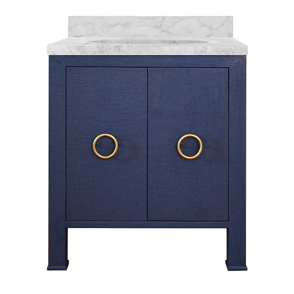 Worlds Away Blanche Vanity, Navy