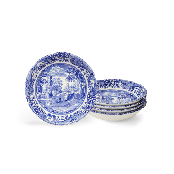 Spode Blue Italian Set of 4 Small Cereal Bowls - Hunt and Bloom