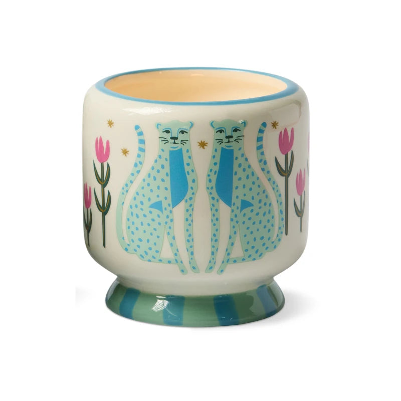 Blue Cheetahs Candle