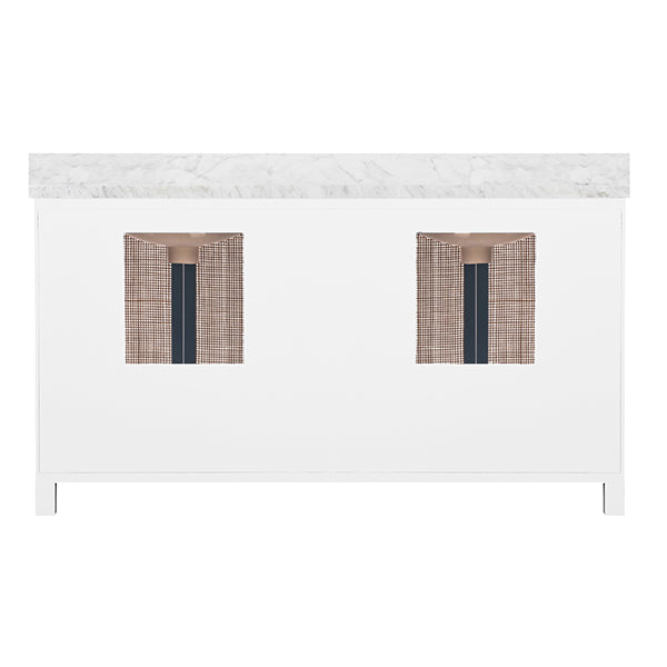 Worlds Away Boyd Vanity, 60-in White