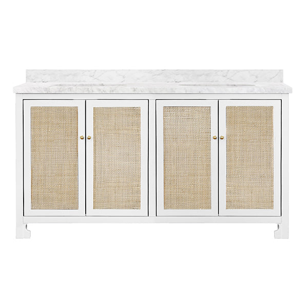 Worlds Away Boyd Vanity, 60-in White