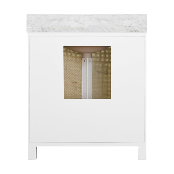 Worlds Away Boyd Vanity, White