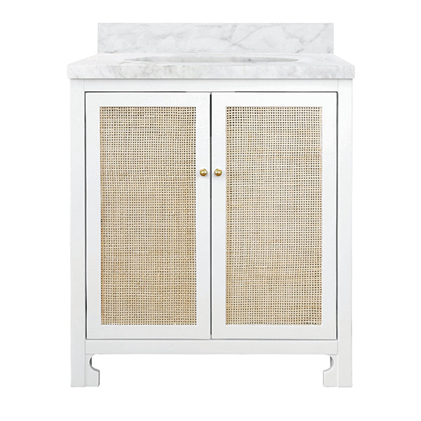 Worlds Away Boyd Vanity, White