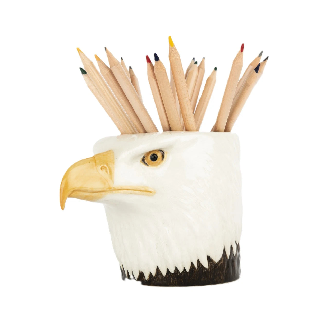 Quail Ceramics Bald Eagle Pencil Pot