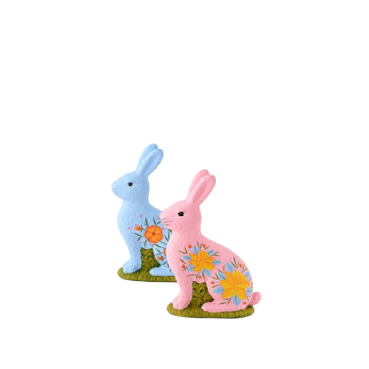 Hand Painted "Chocolate" Bunny Figures, Multiple Sizes