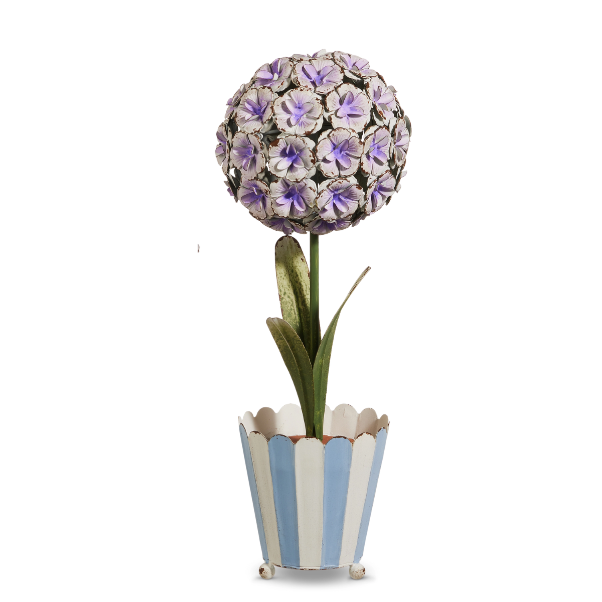 Spring Lilac Tole Topiary, Large