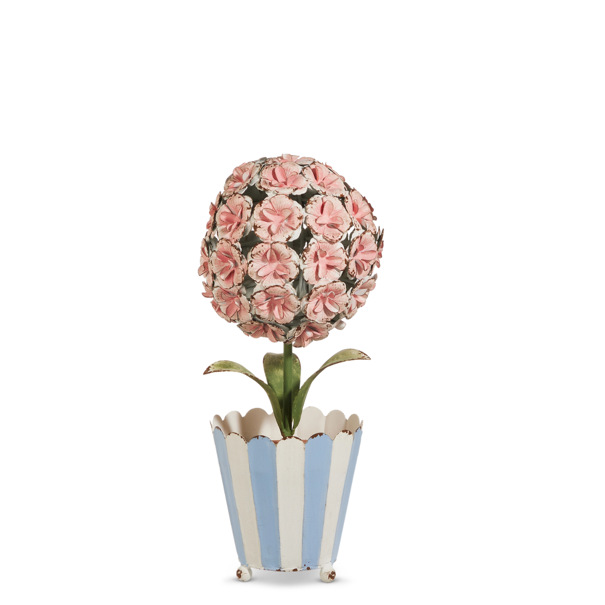 Spring Pink Tole Topiary, Small