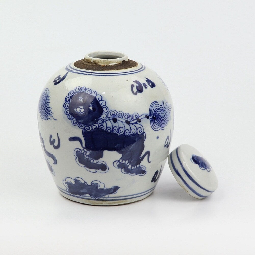 Leland Mini Lion Jar
