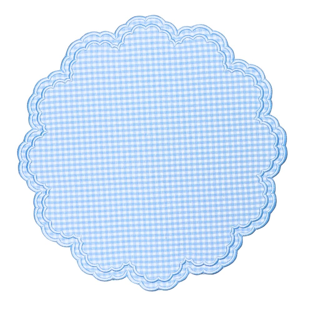 Bettina Blue Gingham Placemats, Set of 4