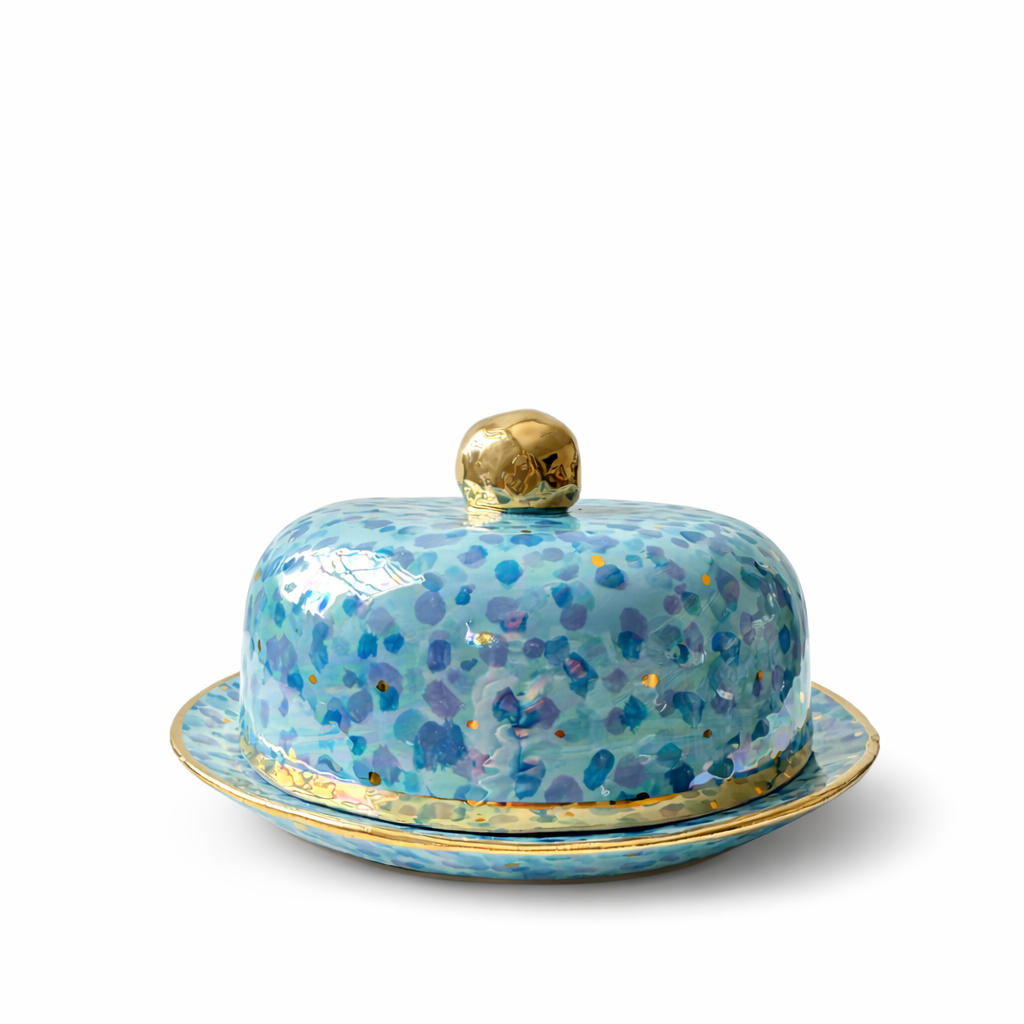 Mary Rose Young Butter Dish, Blue/Green