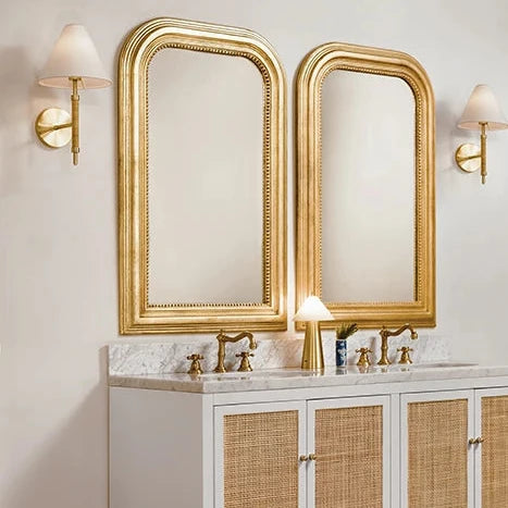 Worlds Away Waverly Mirror, Gold Leaf