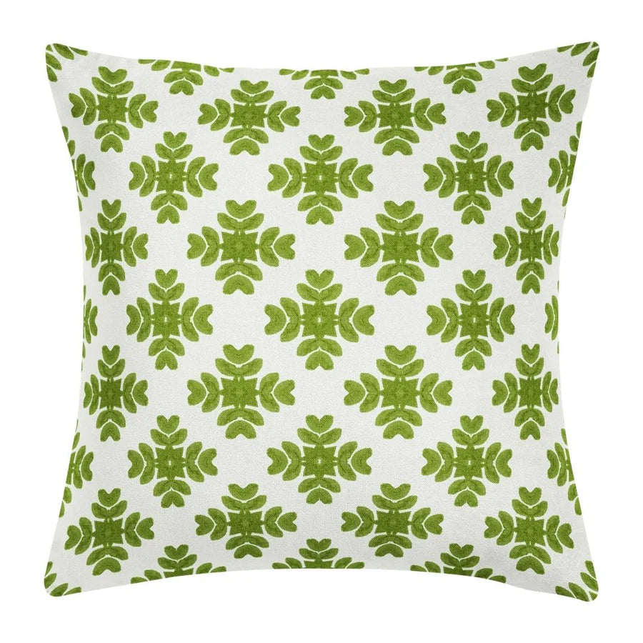 Brushstrokes Green Decorative Pillow