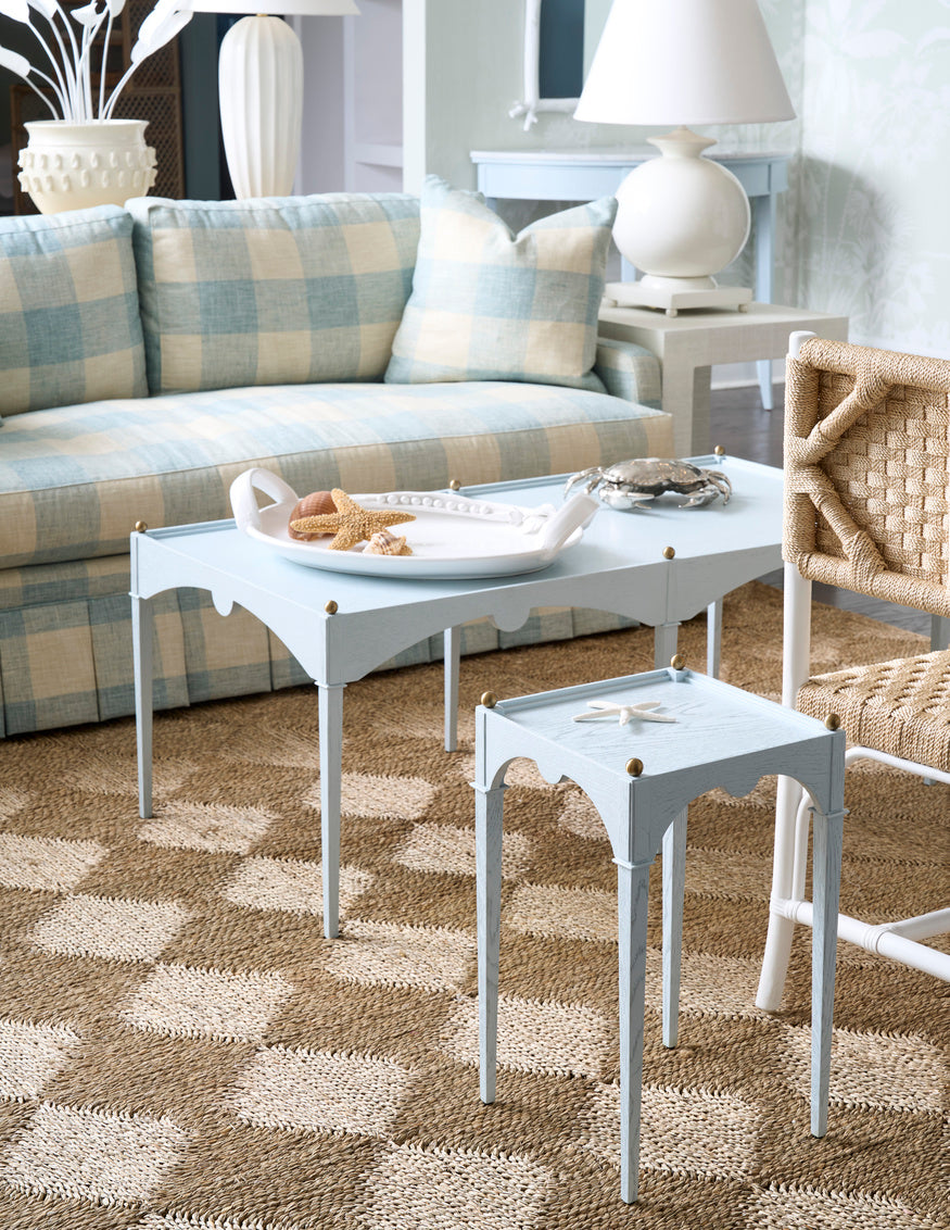 Surrey Drinks Table, Blue
