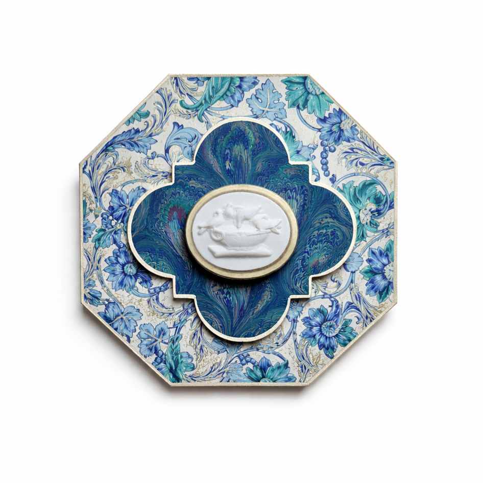 Tesoros Preciosos Medium Cartouche, Blue