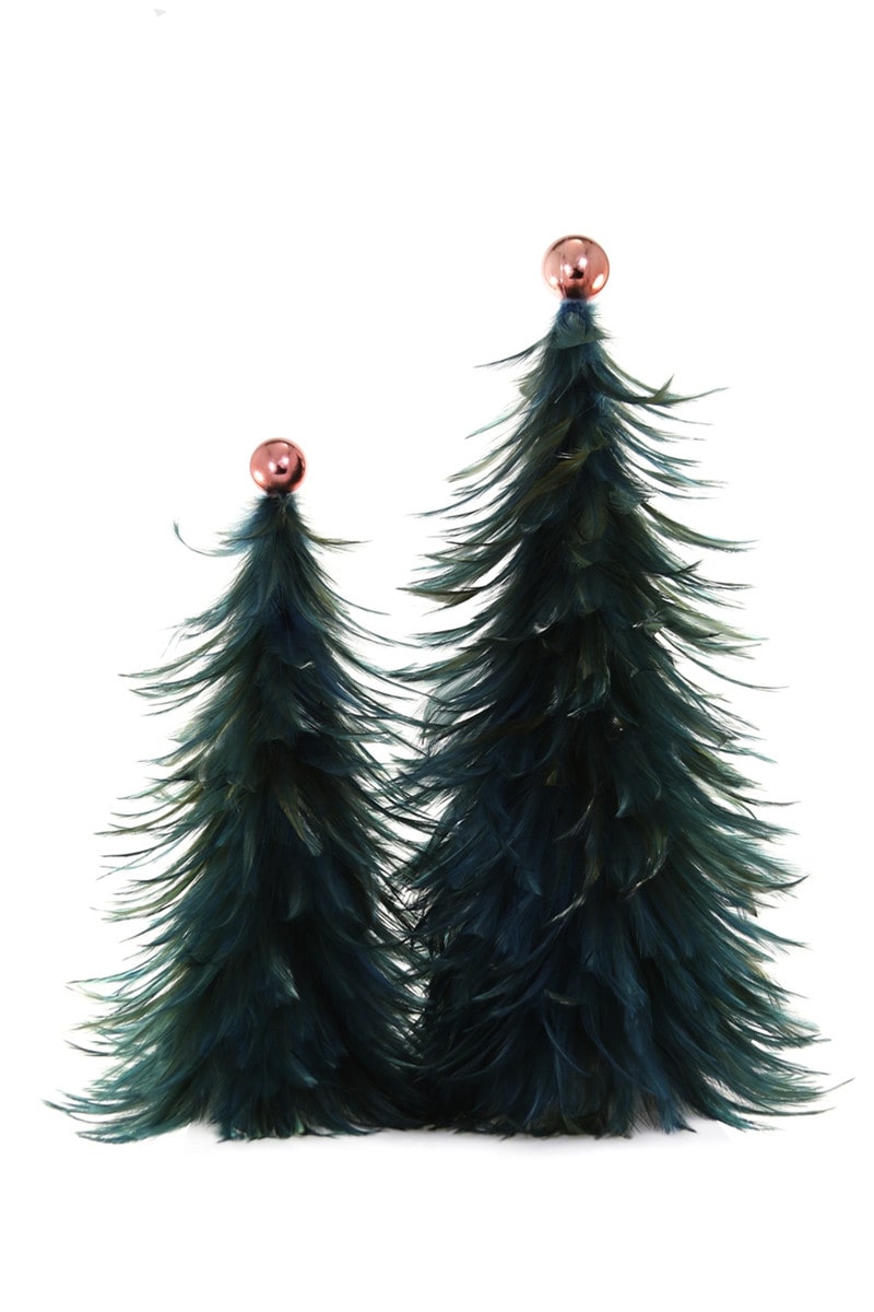 Featherton Lapis Trees, Set of 2