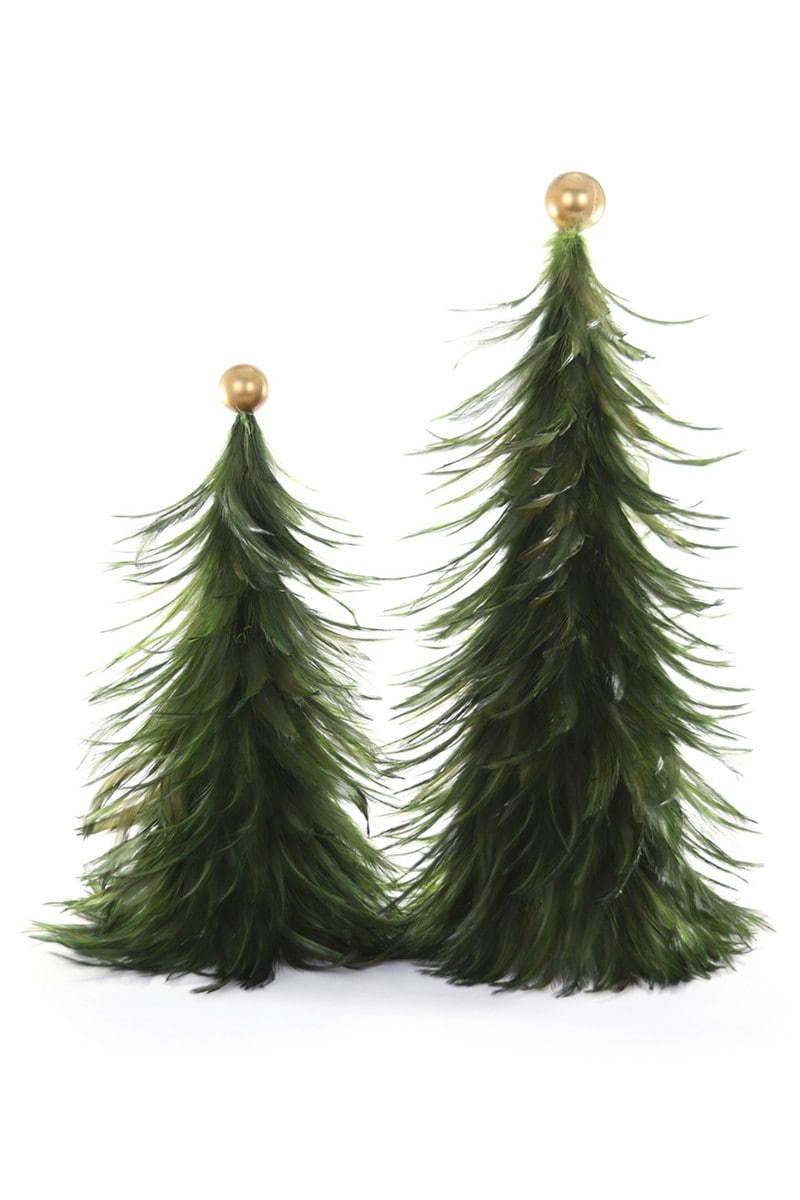 Featherton Pine Trees, Set of 2