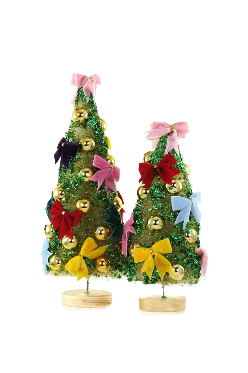 Happy Holidays Trees, Set of 2