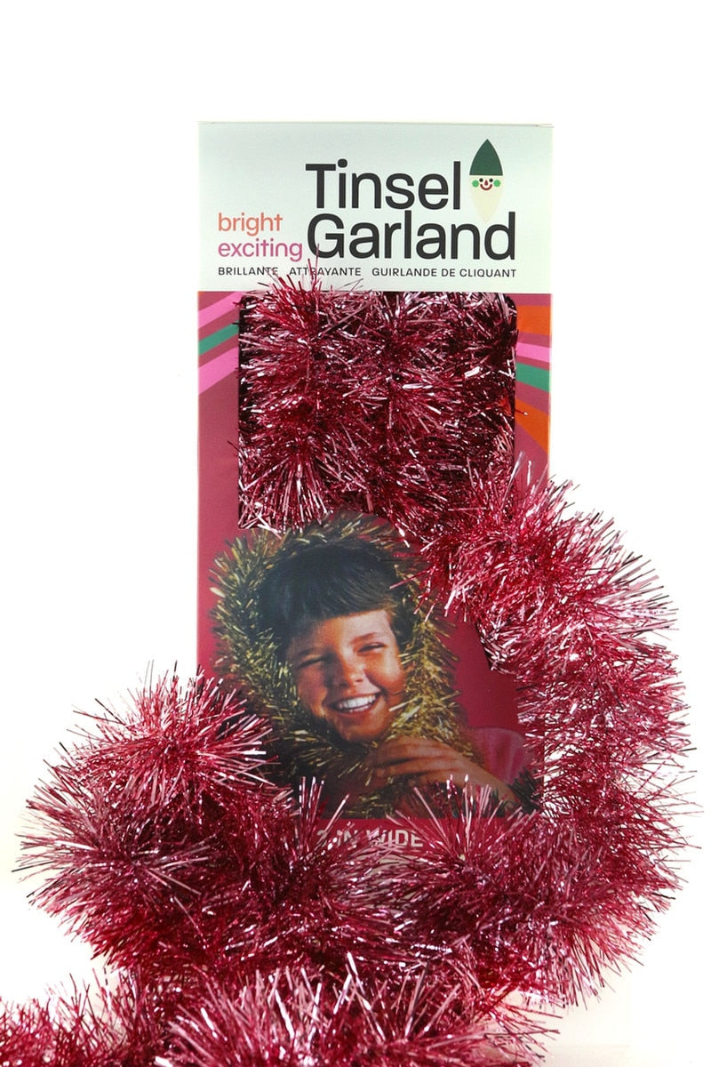 Nostalgiana Tinsel Garland, Rose
