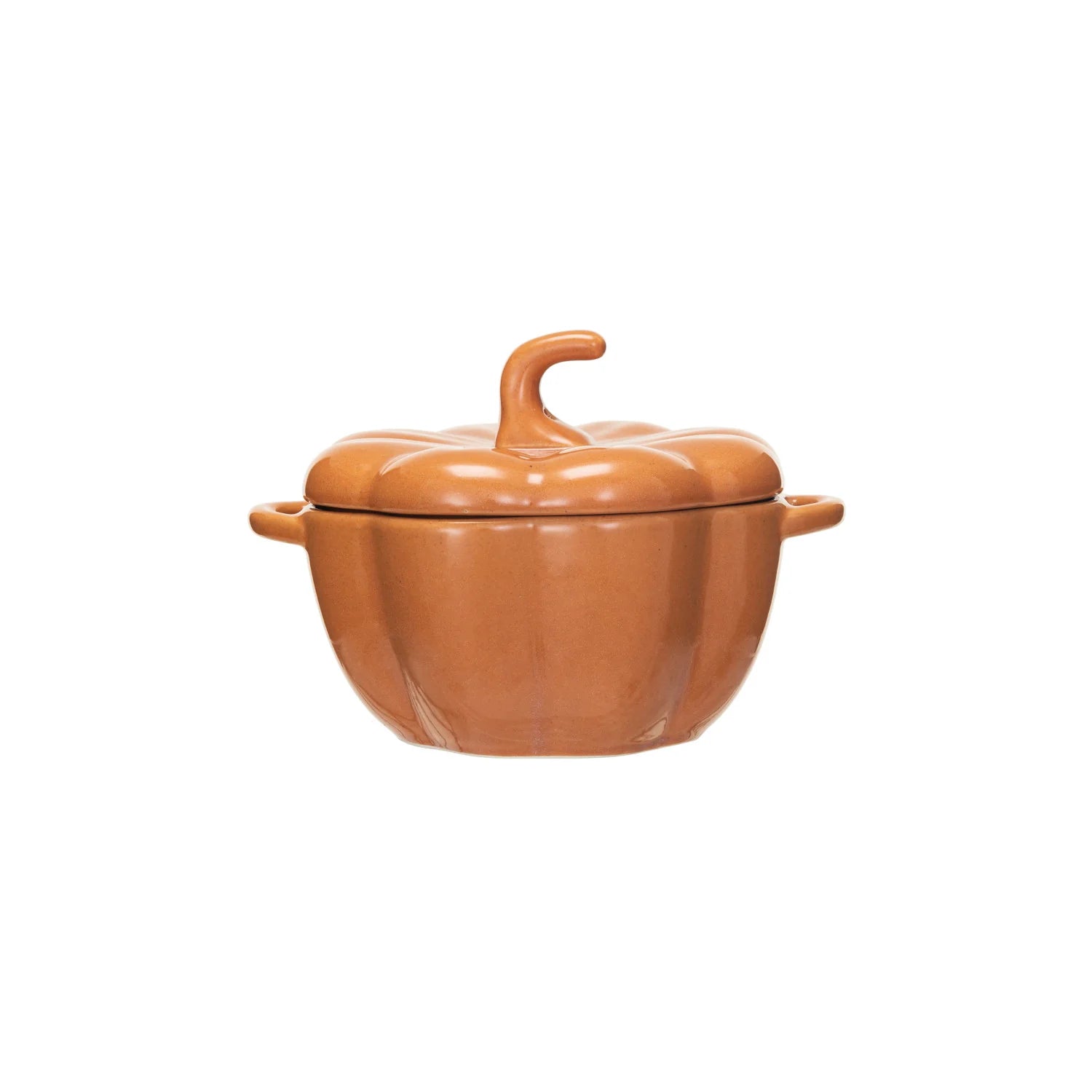 Capri Stoneware 2 Cup Pumpkin Baker, Orange