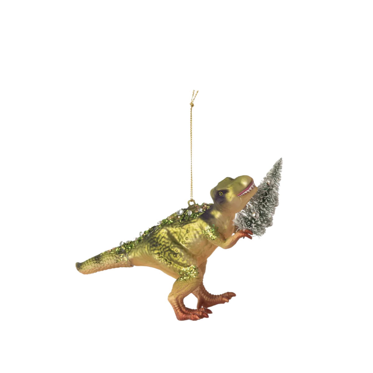 Dino Glass Ornament, Tree
