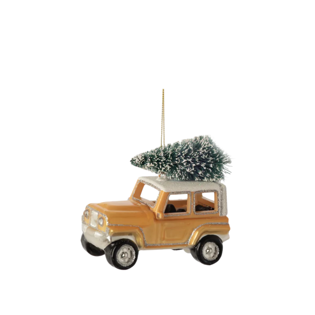 Tree Trimming Jeep Ornament, Citrus