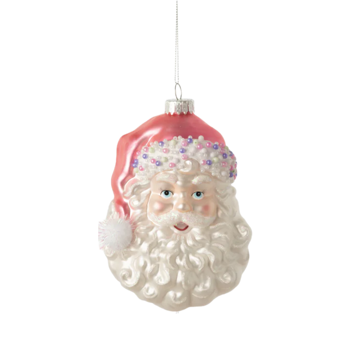 Festive Ole St. Nick Ornament, Pink