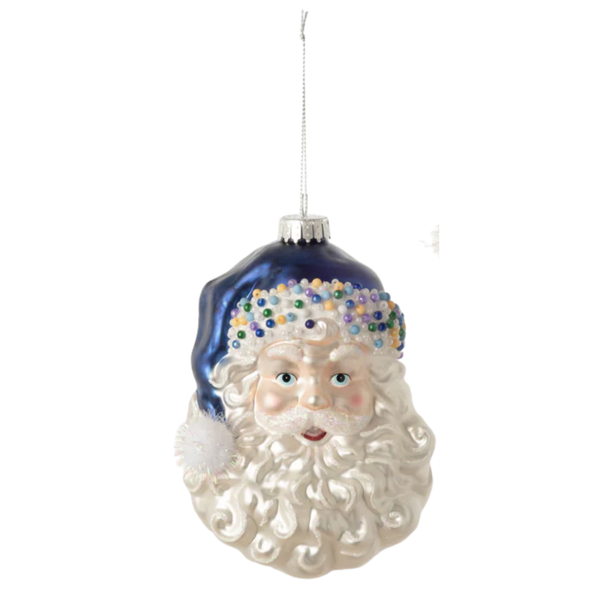 Festive Ole St. Nick Ornament, Blue
