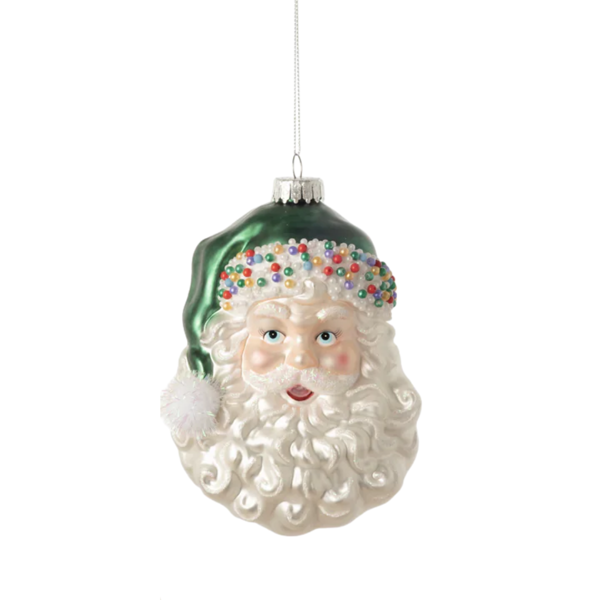 Festive Ole St. Nick Ornament, Green