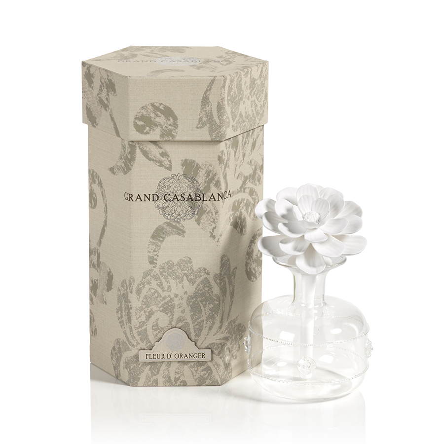 Grand Casablanca Porcelain Diffuser, Fleur d'Oranger