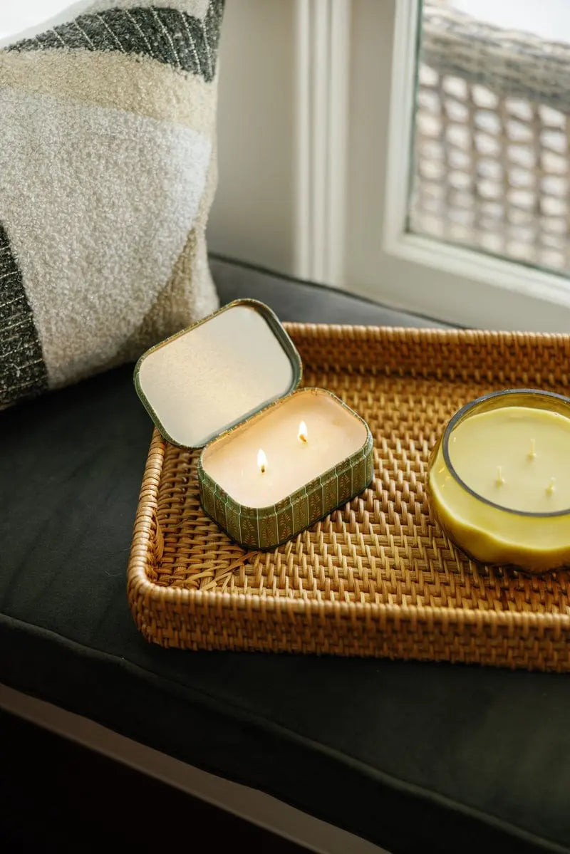 Smoked Pistachio Tin Candle