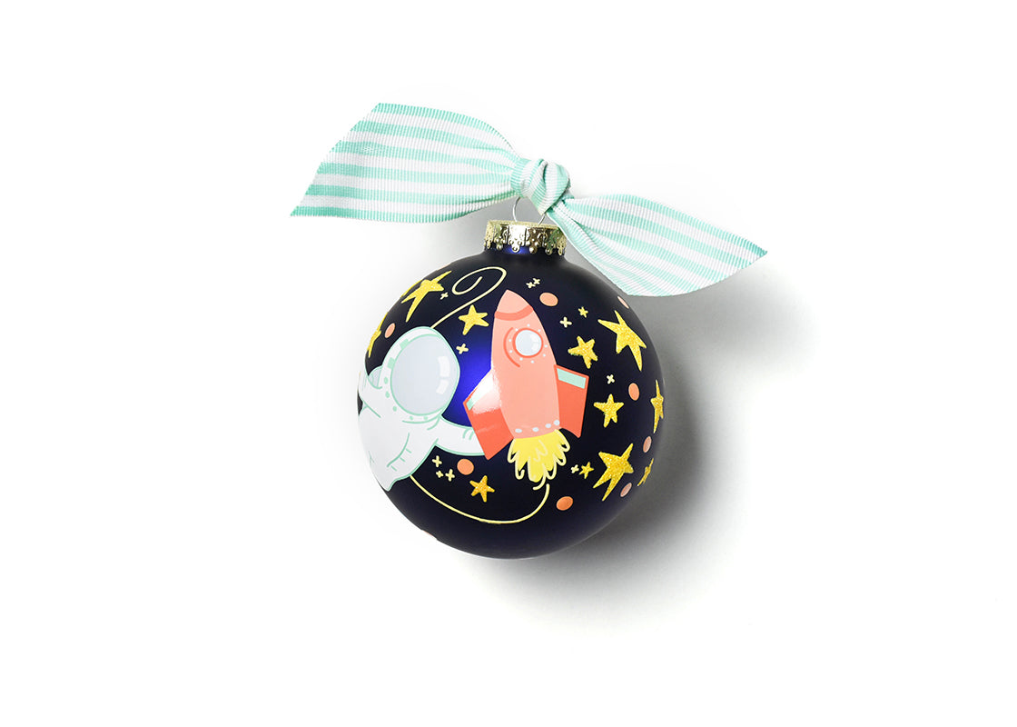 Out in Space Glass Ornament