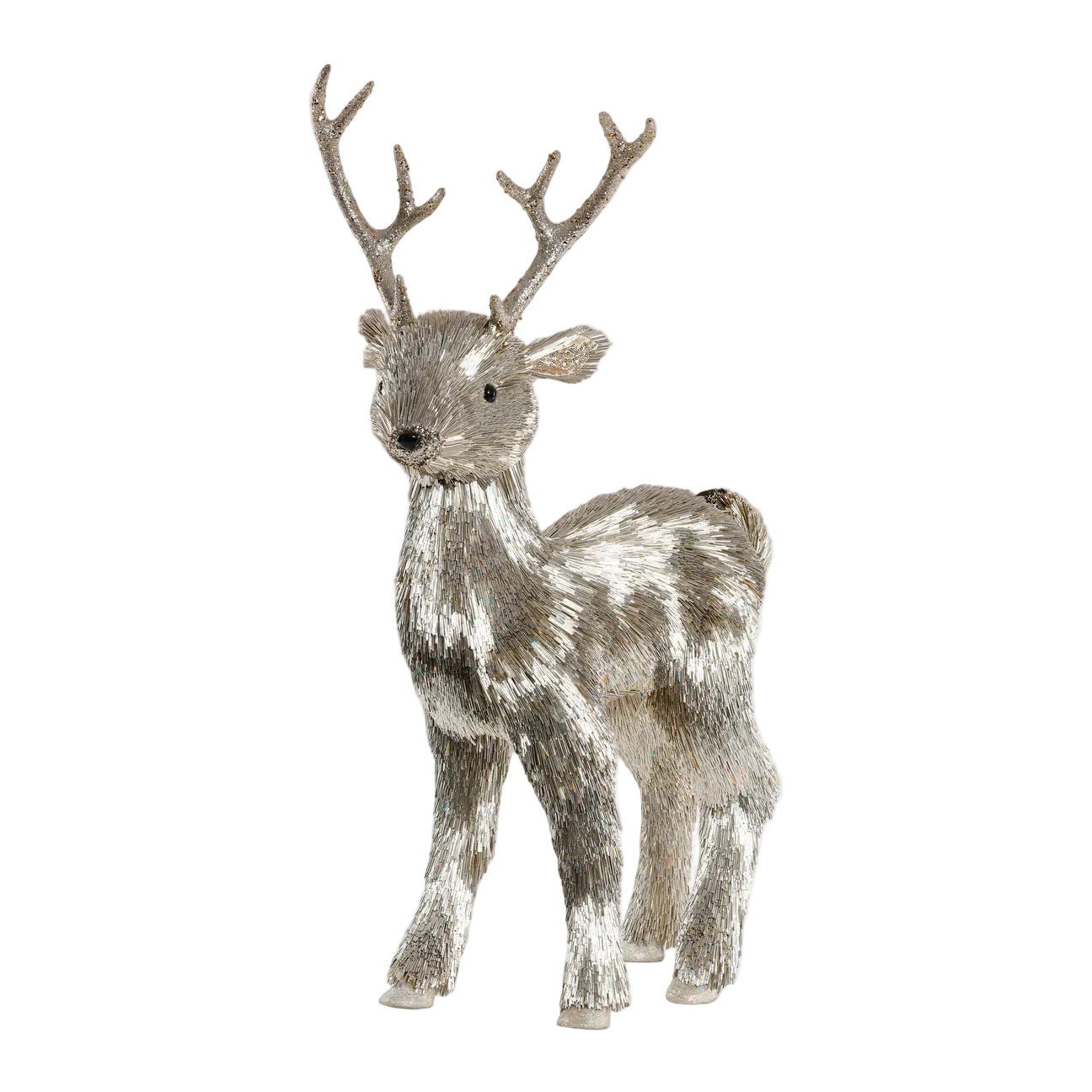 Sparkly Large Standing Deer, Gold
