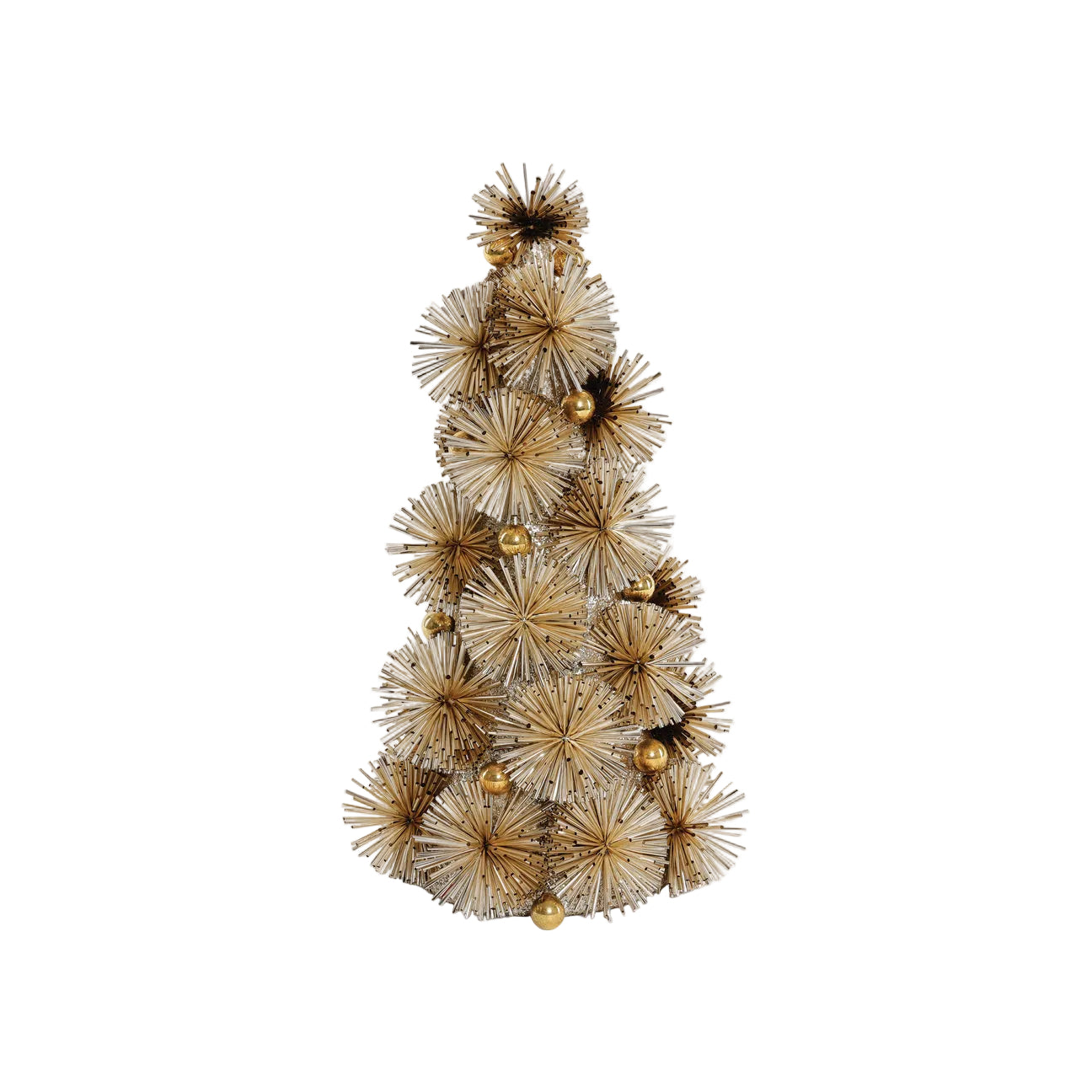Sparkly Pom Tree, Gold
