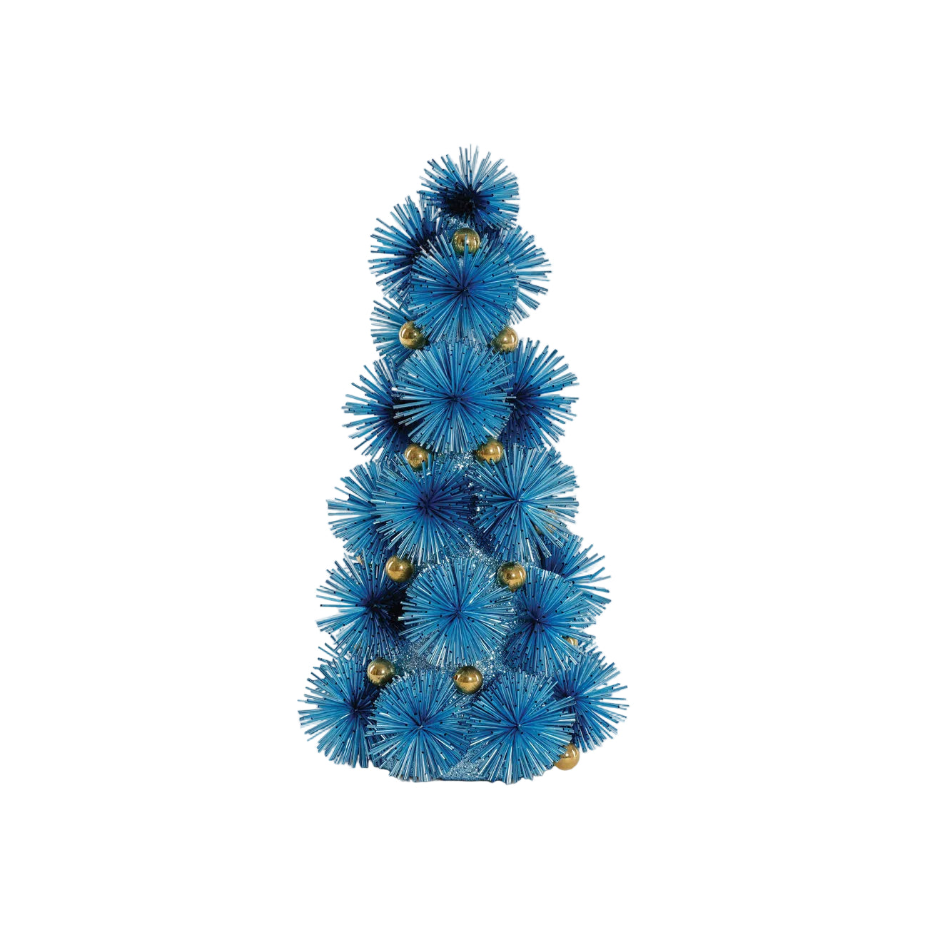 Sparkly Pom Tree, Blue