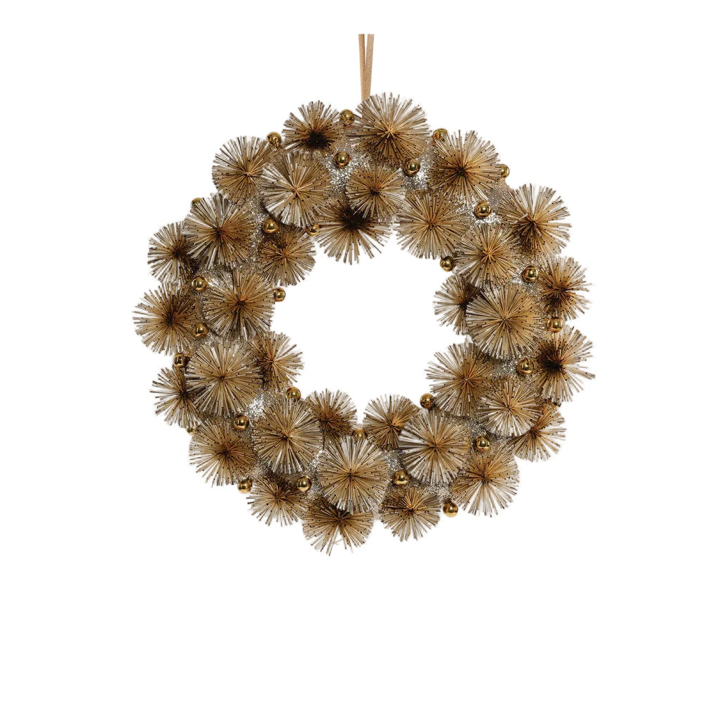 Sparkly Pom Wreath, Small