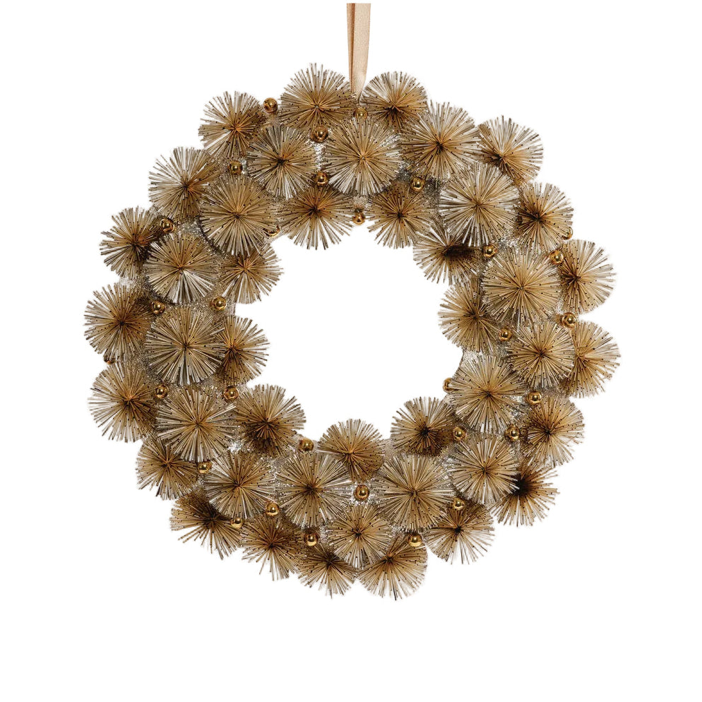 Sparkly Pom Wreath, Large