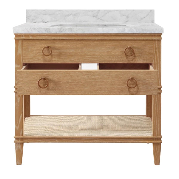 Worlds Away Cutler Vanity, Cerused Oak