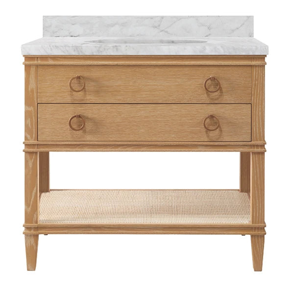 Worlds Away Cutler Vanity, Cerused Oak