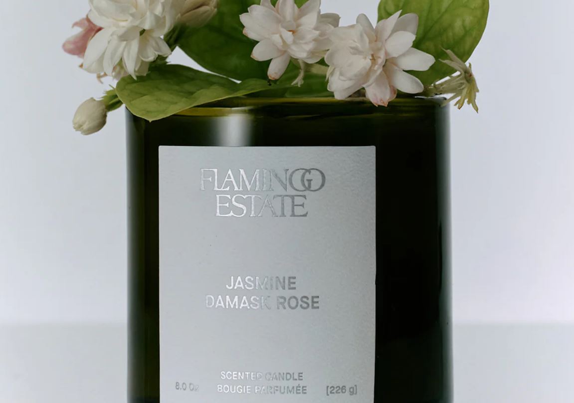 Flamingo Estate Jasmine Damask Rose Candle