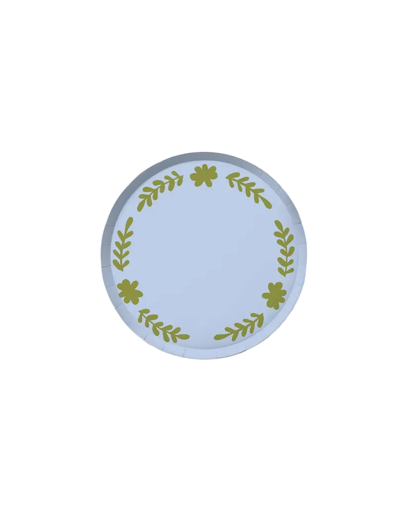 Casa Hors d'Oeuvres Paper Plate Set, Cielo