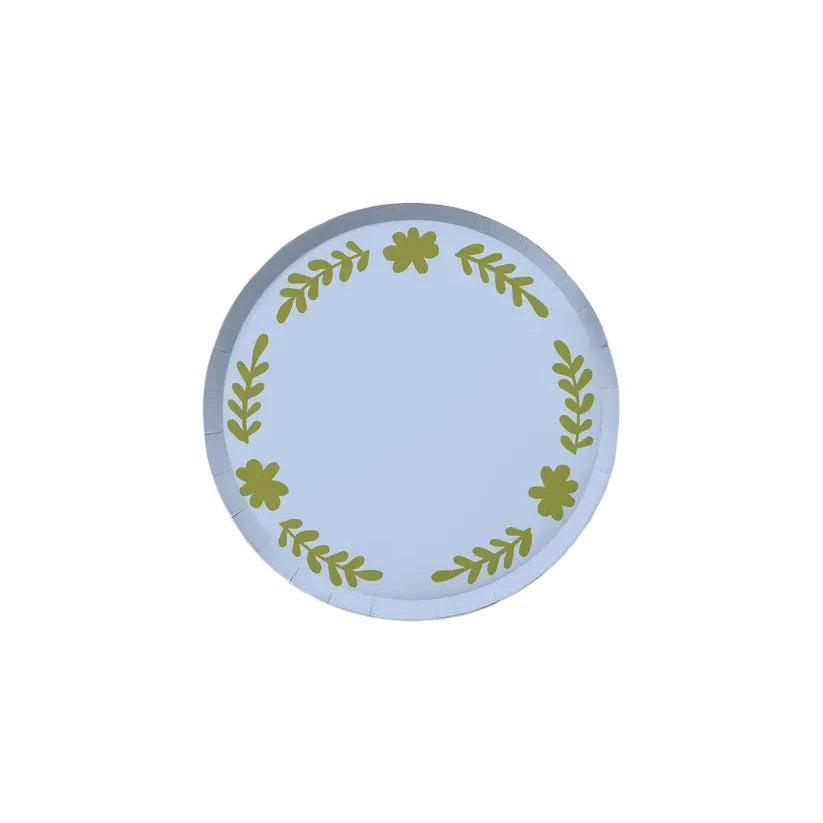Casa Hors d'Oeuvres Paper Plate Set, Cielo