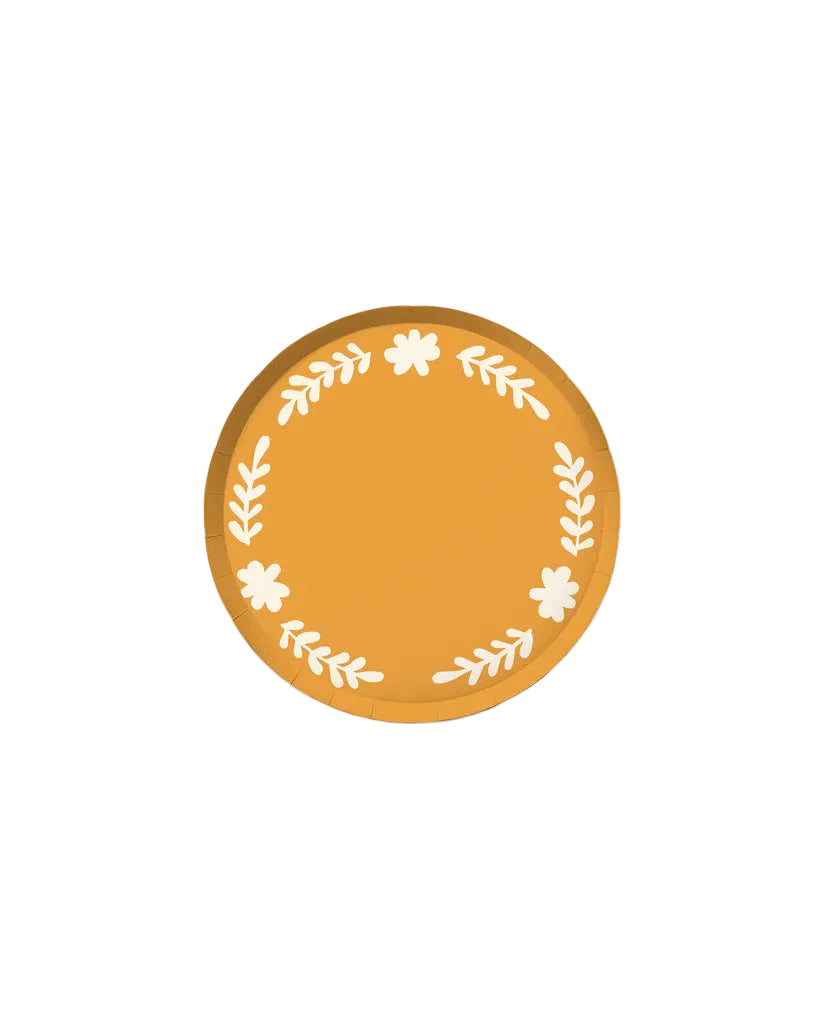 Casa Hors d'Oeuvres Paper Plate Set, Creamsicle
