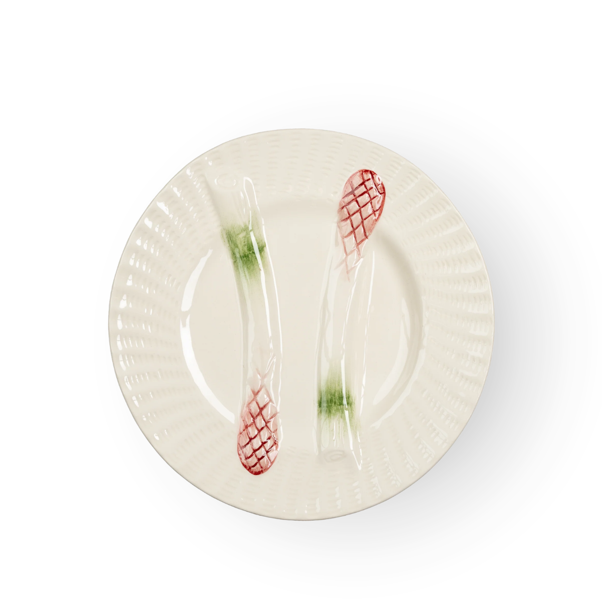 Celine Asparagus Plate, Cream