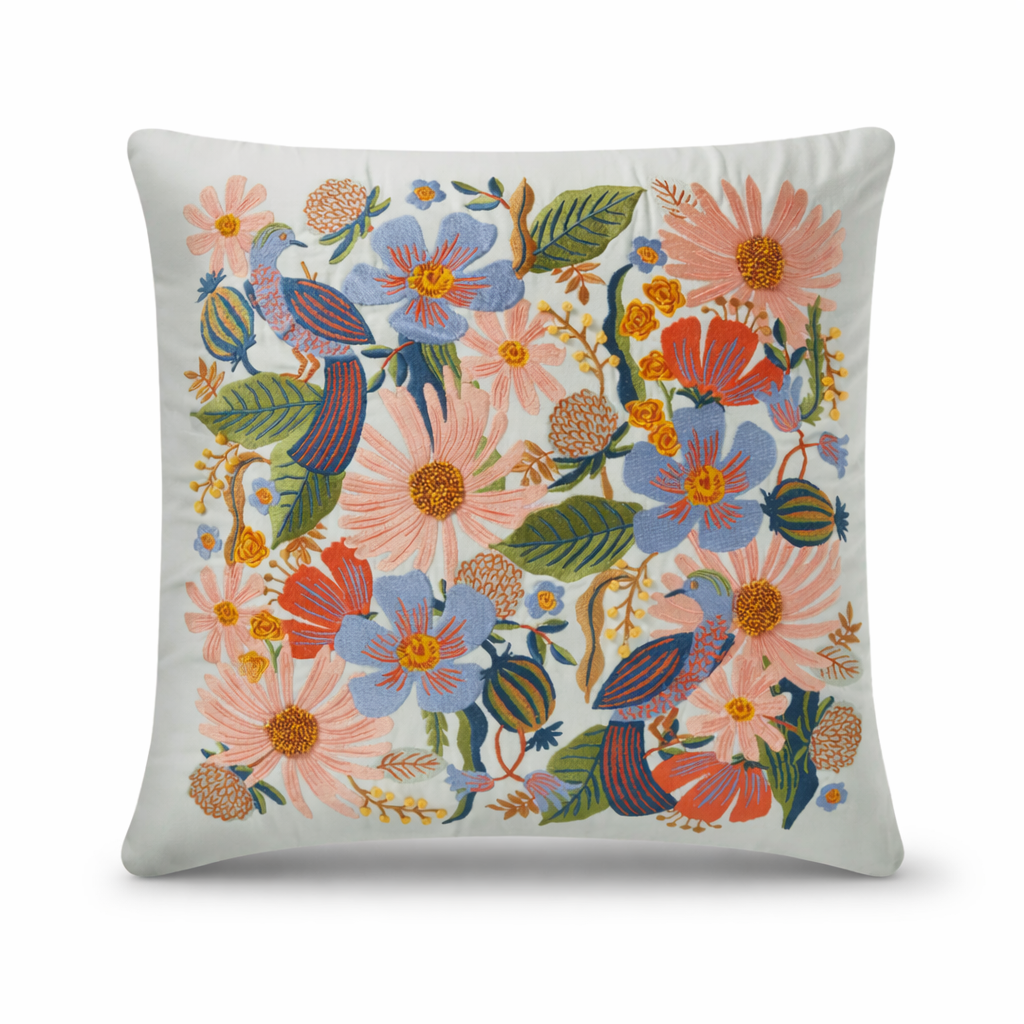Rifle Paper Co. Dovecote Pillow, Multi