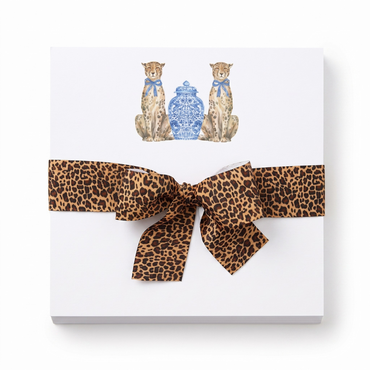 Cheetah & Ginger Jar Notepad