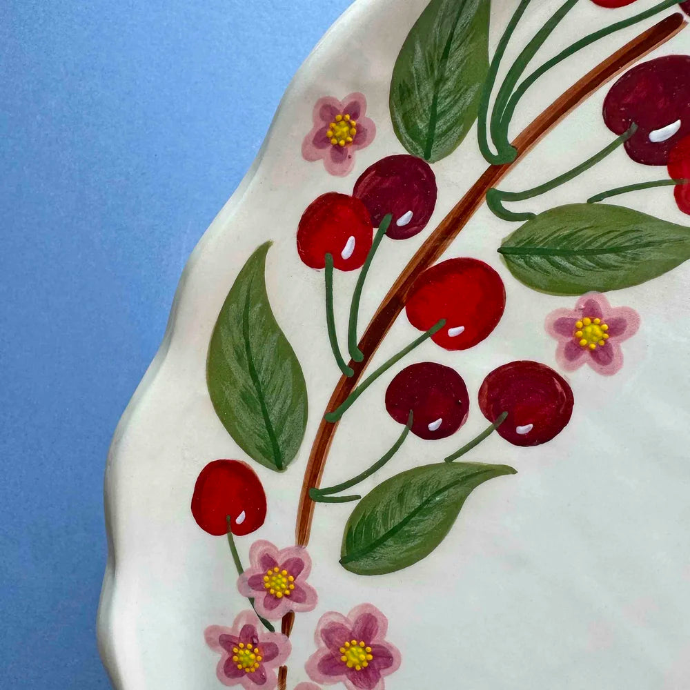 Minnie-Mae Studio Cherry Bough Platter
